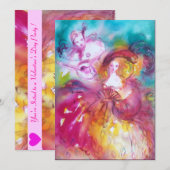 PIERROT EN ARLECCHINA Venetian Carnival, Feestdagenkaart (Voorkant / Achterkant)