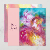 PIERROT EN ARLECCHINA Venetian Carnival, Kaart (Voorkant / Achterkant)