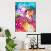 PIERROT EN ARLECCHINA Venetian Carnival, Poster (Thuiskantoor)