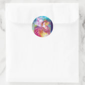 PIERROT EN ARLECCHINA Venetian Carnival, Ronde Sticker (Tas)