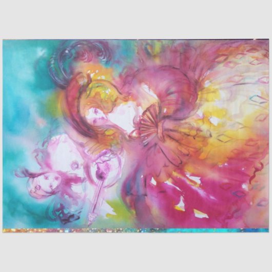 PIERROT EN ARLECCHINA Venetian Carnival Tissuepapier (Voorkant)