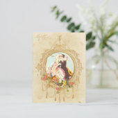 Pierrot en Columbine Briefkaart (Staand voorkant)