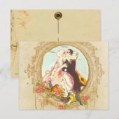 Pierrot en Columbine Briefkaart (Voorkant / Achterkant)