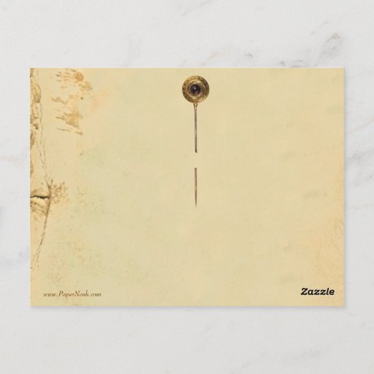 Pierrot en Columbine Briefkaart (Achterkant)