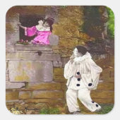 Pierrot en Columbine Sticker (Voorkant)