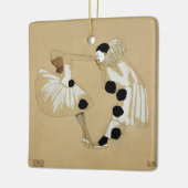 “Pierrot en Columbine” van Leo Rauth Keramisch Ornament (Links)