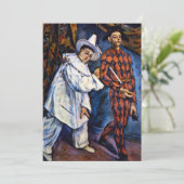 Pierrot en Harlekijn, Mardi Gras door Paul Cezanne (Staand voorkant)