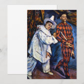 Pierrot en Harlekijn, Mardi Gras door Paul Cezanne (Voorkant / Achterkant)