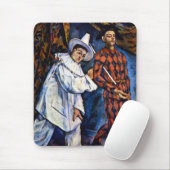 Pierrot en Harlekijn, Mardi Gras door Paul Cezanne Muismat (Met muis)