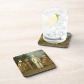 Pierrot en Harlequin Bier Onderzetter (Rechterzijde)