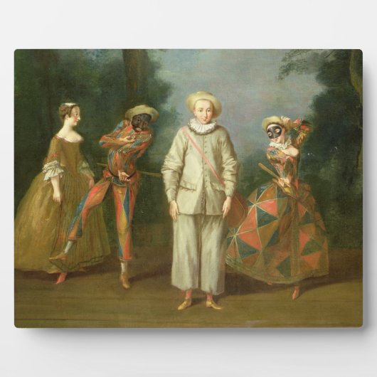 Pierrot en Harlequin Fotoplaat (Voorkant)