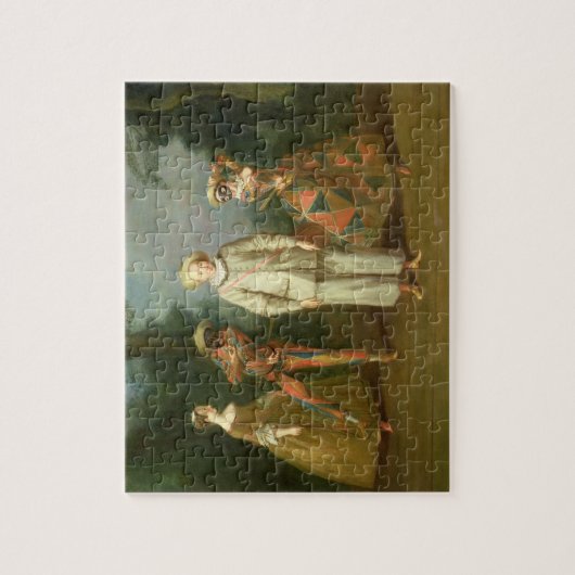 Pierrot en Harlequin Legpuzzel (Verticaal)