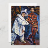 Pierrot en Harlequin, Mardi Gras van Paul Cezanne (Voorkant / Achterkant)