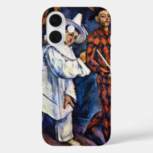 Pierrot en Harlequin, Mardi Gras van Paul Cezanne iPhone 16 Hoesje