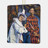Pierrot en Harlequin, Mardi Gras van Paul Cezanne Keramisch Ornament (Links)