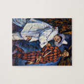 Pierrot en Harlequin, Mardi Gras van Paul Cezanne Legpuzzel (Horizontaal)