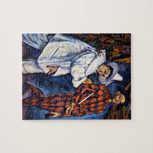 Pierrot en Harlequin, Mardi Gras van Paul Cezanne Legpuzzel (Horizontaal)