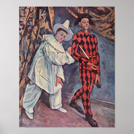Pierrot en Harlequin Poster (Voorkant)