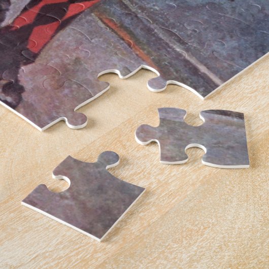 Pierrot en Harlequin Puzzle Legpuzzel (Zijkant)