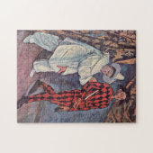 Pierrot en Harlequin Puzzle Legpuzzel (Horizontaal)