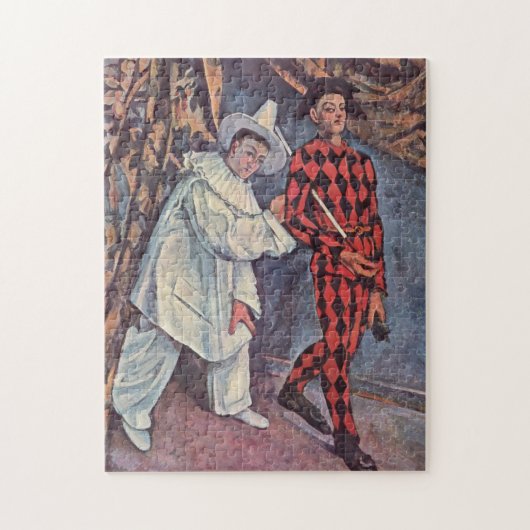 Pierrot en Harlequin Puzzle Legpuzzel (Verticaal)