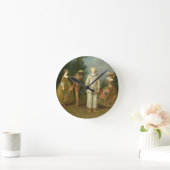 Pierrot en Harlequin Ronde Klok (Huis)