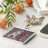 Pierrot en Harlequin Sleutelhanger (Zijkant)