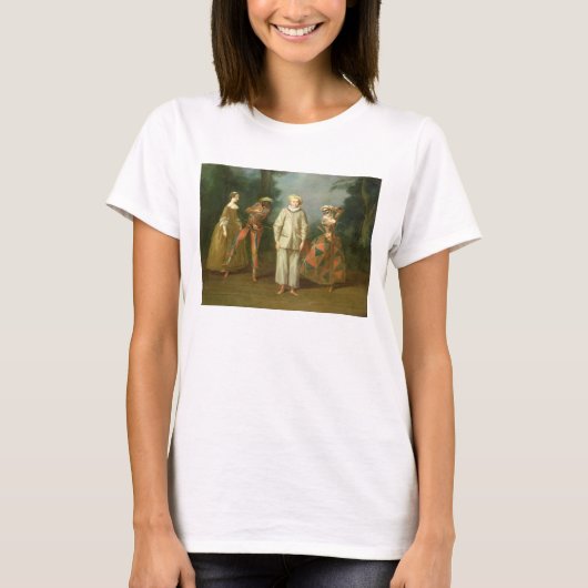 Pierrot en Harlequin T-shirt (Voorkant)