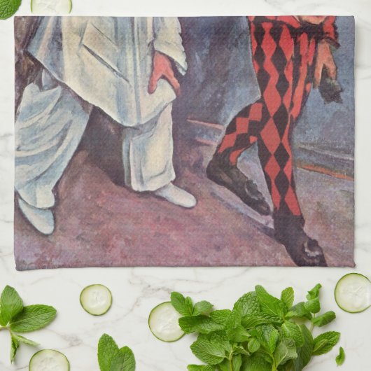 Pierrot en Harlequin Theedoek (Gevouwen)