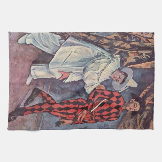 Pierrot en Harlequin Theedoek (Horizontaal)