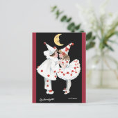 Pierrot Kinder Kinderen Koud Couple Briefkaart (Staand voorkant)