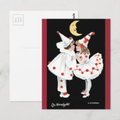 Pierrot Kinder Kinderen Koud Couple Briefkaart (Voorkant / Achterkant)