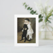 Pierrot met Cat, Alexandre Steinlen Briefkaart (Staand voorkant)