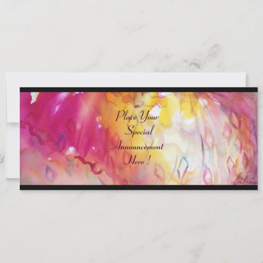 PIERROT MET CAT / Mardi Gras Masquerade Party Kaart (Achterkant)