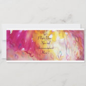 PIERROT MET CAT / Mardi Gras Masquerade Party Kaart (Achterkant)