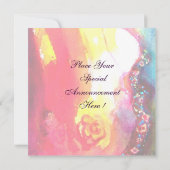 PIERROT MET CAT / Mardi Gras Masquerade Party Kaart (Achterkant)