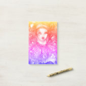 PIERROT MET CAT / Mardi Gras Masquerade Party Post-it® Notes (Op bureau)