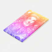 PIERROT MET CAT / Mardi Gras Masquerade Party Post-it® Notes (Schuin)