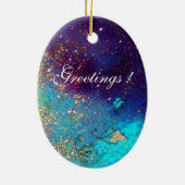 PIERROT MET CAT- / Venetiaanse maskerade-maskers Keramisch Ornament (Achterkant)