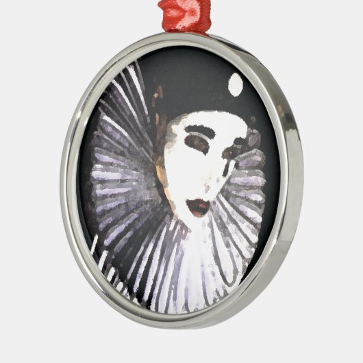 Pierrot Metalen Ornament (Links)