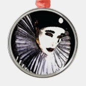 Pierrot Metalen Ornament (Voorkant)