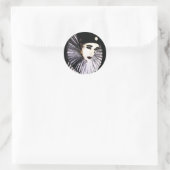 Pierrot Ronde Sticker (Tas)