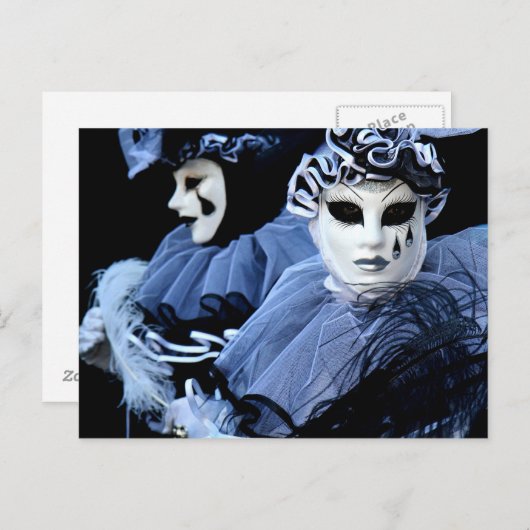 Pierrot triste. briefkaart (Voorkant / Achterkant)