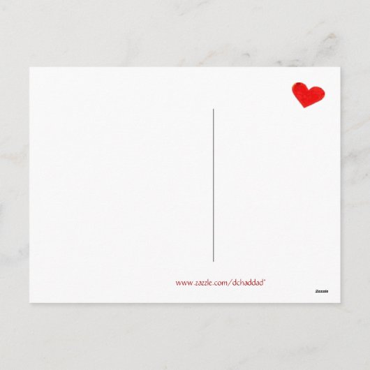  Pierrot Valentijn Briefkaart (Achterkant)