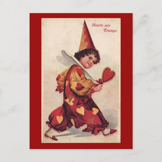  Pierrot Valentijn Briefkaart (Voorkant)