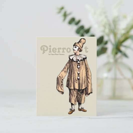 Pierrot van Hans Peter Hansen C0733 Briefkaart (Staand voorkant)