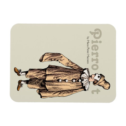 Pierrot van Hans Peter Hansen CC0176 Magneet (Horizontaal)