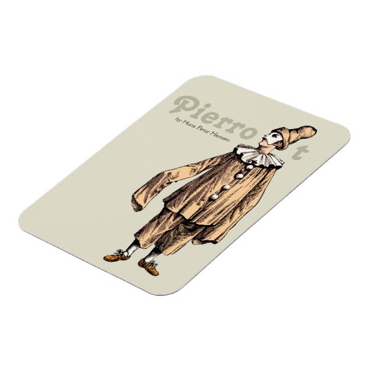 Pierrot van Hans Peter Hansen CC0176 Magneet (Linkerzijde)