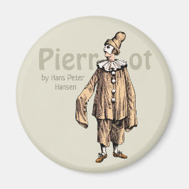 Pierrot van Hans Peter Hansen CC0235 Fridge art Magneet