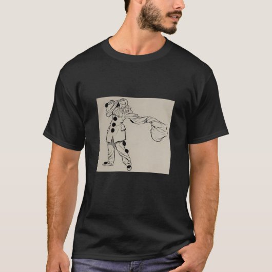 Pierrot Zwart T-shirt (Voorkant)